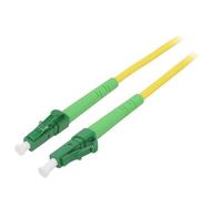 59636 Câble patch fibre OS2 LC/APC, recto-verso 30m LSZH jaune Goobay