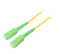 59638 Câble patch fibre OS2 SC/APC, recto-verso 1m LSZH jaune Goobay