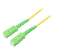 59640 Câble patch fibre OS2 SC/APC recto-verso3 mètresLSZH jaune Goobay