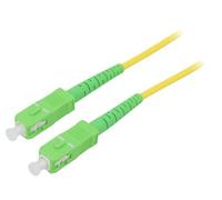 59646 Câble patch fibre OS2 SC/APC, recto-verso 30m LSZH jaune Goobay