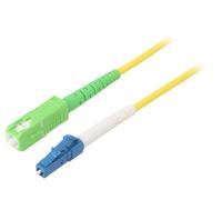 59647 Câble patch fibre OS2 LC/UPC,SC/APC 0,5m LSZH jaune ØLongueur: 3 mm Goobay