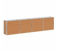 [5989261]Jardinière Surélevée - Bac pot de jardin surélevée Marron Clair 320x40x77 cm,Poids:16.8 Kg
