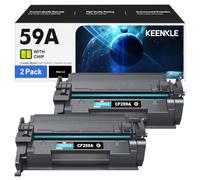 59A 59X Toner CF259A compatible avec HP 59A 59X CF259X pour HP LaserJet Pro MFP M428dw Toner pour HP LaserJet Pro M404dw pour MFP M428fdn M404dn M428fdn M404n M406 M406fdn M304 M304a (noir, lot de 2)