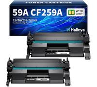 59A CF259A Toner Avec puce Compatible pour Laserjet Pro M404dn Toner | 59A 59X Compatible pour Laserjet Pro M404dw MFP M428dw M428fdw M404n M428fdn M304n M304dn M404 M428 M304 M406 M430 (2 Noir)