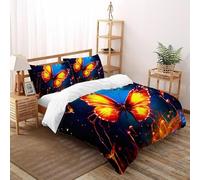 59d85817bb4a982640873486b64b5ceHousse De Couette Ensemble 3D Enfant 2 Pièces Douce Et Facile D’Entretien 2 Taie D’Oreiller Super King(260x220cm) Fermeture Éclair pour