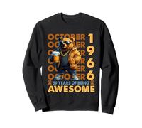 59th Birthday Bear Legends October 1966 59 Years Old Mens Sweatshirt