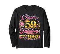 59th Birthday Queen Chapter 59 Fabulous Since 1967 Women Manche Longue