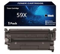 59X Cartouche de Toner de Remplacement pour HP 59X 59A CF259X CF259A Compatible pour HP LaserJet Pro MFP M428dw M428fdn M428fdw M404dw M404dn M404n M304 Imprimantes avec Puce,Black-1 Pack