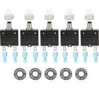 5A Interrupteur thermique avec raccords rapides Kit de cap étanche Manuel de bouton-poussoir Réinitialisation