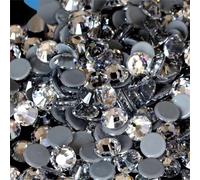 5A Qualité SS0-SS50 1mm-10mm Cristal AB Couleur Strass Thermocollants Paillettes Cristal Plat Dos Utilisé Pour Vêtements Tissu Robe Sac Chaussure Décoration Été, École SS4/1.6MM-1440 PIÈCES,SS3/1.4MM-