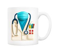 5Aup Awesome Doctor Tasse à café en céramique 325 ml - Cadeau médical amusant pour les médecins, les infirmières et les travailleurs de la santé - Cadeau parfait pour le bureau, la maison ou la
