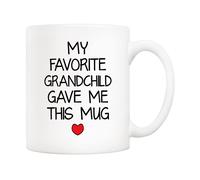 5aup mon petit-enfant prefere m'a donne cette tasse cadeaux de Noel grand-pere grand-mere de la petite-fille petite-fille - cadeau pour grands-pa