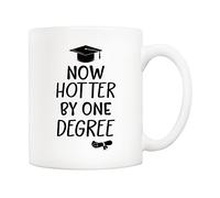 5Aup Tasse à café Now Hotter by One Degree - Cadeau de remise de diplôme pour diplômés de collège et de lycée - Tasse de 325 ml