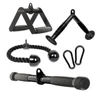 5BILLION FITNESS Accessoires des Bras Musculation pour EntraîNement, Poignée parallèle, Corde de Triceps, Poignée de Triceps en Forme de V, Barre de Traction pour Biceps et Triceps