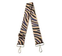 5cm/1.97" po de Large Sangles de Sac Sac à bandoulière de Remplacement Bandoulière Sac à Main Sangle de Guitare zébrée pour Sacs à Main Fermoir Noir A23