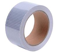 5cm x 5m Ruban Réfléchissant, Ruban D'avertissement de Sécurité Marine Argent étanche, Film Adhésif Sensible à La Pression de Qualité Solas pour Automobile, Vélo, Camion, VR