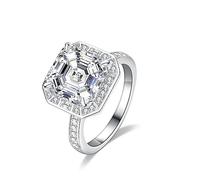 5CT MISANITE ANNALES DES FEMMES ANGURES DE LIGAGNE COUPE D COULEUR VVS1 STERLING SILP SILAND RINGS MOSSANITS Anniversary Promise Rings for Women with Certificate (6)