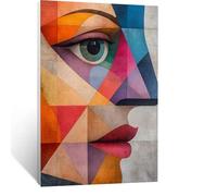 5D Abstrait Diamond Painting Kit pour Adulte, Visage Peinture Diamant Adulte, Bricolage Cristal Point de Croix Broderie Diamant Painting Kits, Activité Manuelle Enfant, Cadeau Femme 30 x 40cm LSJ1235