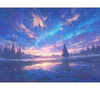 5D Adulte Diamond Painting Complet Kits, Ciel éToilé RêVe DIY Numérique Mosaïque Gemme Art, Décoration Murale à la Maison, Cadeaux pour Les Filles 60x80cm YN5N-784