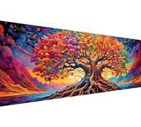 5D Arbre Vie Diamond Painting, Diamond Painting Grand Format, DIY Lac Diamant Painting Kit Complet, Peinture Diamant Adulte Enfant Cristal Art Set pour Décoration Chambre Maison et Cadeau Femme X-2