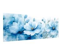 5D Bleu Diamond Painting, 70x35cm Diamond Painting Grand Format Fleur, DIY Broderie Diamant Painting Kit Complet, Peinture Diamant Painting Adulte Enfant Cristal Art, Décoration Chambre Maison H-748