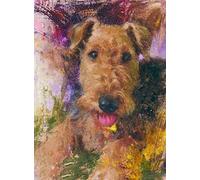 5D bricolage diamant peinture Kit Airedale Terrier chien diamant dessin pour adultes strass broderie Art maison décoration murale forage complet