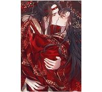 5D Bricolage Diamant Peinture par Numéro Kits, Personnages de dessins animés de Mo Dao Zu Shi Diamond Painting Broderie Diamant Kit Complet Peinture Diamant Complet Rond Drill Mur Autocollant Décor