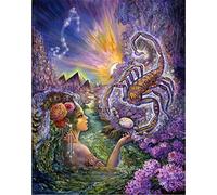 5D Bricolage Diamond Painting Full Drill Diamant Peinture Douze Constellations Scorpion Point de Croix Broderie Paint by Numbers Kits Art pour Salon Décor à La Maison Square Drill,16x20inch/40x50cm