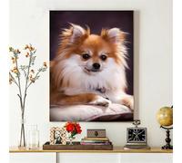 5d Broderie Diamant,DIY Peinture Diamant Plein Forage Kit, Chihuahua chien animal de compagnie Kit d'art peinture diamant à faire soi-même,Bricolage Diamond Painting Adultes Décor Murale30x40cm