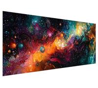 5D Coloré Diamond Painting, 200x80cm Diamond Painting Grand Format Paysage, Peinture Diamant Adulte Enfant Cristal Art Set, DIY Rêve Broderie Diamond-painting Kit Complet pour Decoration Chambre G-73