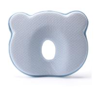 5D Coussin bébé par la plagiocéphalie pour Aider à prévénir et Traiter la tête Plate à mémoire de Forme perforée Perfect Head Bleu