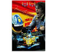5d Diamant Broderie Fernando Alonso Poster Champion du Monde F1 Voiture de Course Diamant Croix Peinture Kits Diy 11.8"x15.7"(30x40cm) Sans Cadre