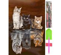 5D DIAMANT EMBROIDERY Set tableau mosaïque 40*60cm