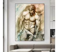 5D Diamant Peinture Homme Musclé Nu 50x80cm Kit de Peinture Diamant par numéro, Bricolage Diamond Painting Point de Croix Peinture Strass Broderie Art Craft pour Home Décoration Murale
