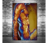 5D Diamant Peinture Kit,DIY Diamond Painting, Art abstrait homme sexy Peinture Diamant 5D Complet Point De Croix Broderie Diamant Arts, Décoration Murale Diamant Painting,Cadeau.(square Drill)40x50cm