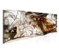 5D Diamant Peinture par Numéro Kit Grande Taille Bricolage Complet Diamond Painting Art Broderie Cristal Strass Point de Croix pour la Salon Chambre Décor Murale Fleur de Lys Round drill,40x80cm