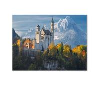 5D Diamant Peinture Point de Croix Broderie，Château de Neuschwanstein, Bavière，Diamond Painting Strass Complet , Croix Peinture Strass Salon Chambre Stickers Home Décoration Murale（50 x 60 cm）-K25