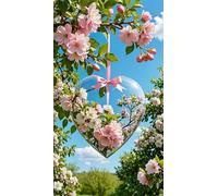 5D Diamond Art Painting,Love Plant Sky Diamond Painting Kits for Adults,DIY Square Full Drill Canvas Embroidery Cross Stitch,Diamond Arts Crafts Painting Pictures for Home Wall Decor 100x210cm