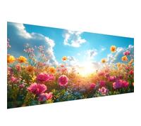 5D Diamond Painting,30x60cm Diamond Painting Grand Format Mer fleurs,Peinture Diamant Adulte Enfant Cristal Art Set,DIY Ciel Broderie Peinture Diamant pour Halloween Décoratio Murale Cadeaux W1-818