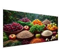 5D Diamond Painting,40x80cm Diamond Painting Grand Format fruit,Peinture Diamant Adulte Enfant Cristal Art Set,DIY Raisin Broderie Peinture Diamant Kit pour Halloween Décoratio Murale Cadeaux W1-882