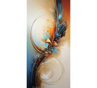 5D Diamond Painting, 50x150cm Diamond Painting Grand Format DIY Couleur abstraite Broderie Peinture Diamant Painting Adulte Kit Complet Cristal Strass Point de Croix pour Murale Décoration T-112