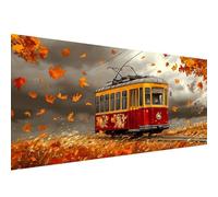 5D Diamond Painting,60x120cm Diamond Painting Grand Format former,Peinture Diamant Adulte Enfant Cristal Art Set,DIY Feuille d'érable Broderie Peinture Diamant Kit pour Decoration Maison Salon W1-32