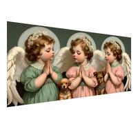 5D Diamond Painting,70x140cm Diamond Painting Grand Format Ange,Peinture Diamant Adulte Enfant Cristal Art Set,DIY aile Broderie Peinture Diamant Kit pour Halloween Décoratio Murale Cadeaux W1-876