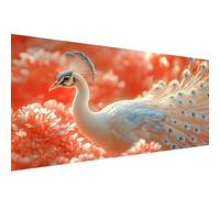 5D Diamond Painting,80x160cm Diamond Painting Grand Format Paon,Peinture Diamant Adulte Enfant Cristal Art Set,DIY fleur Broderie Peinture Diamant Kit pour Halloween Décoratio Murale Cadeaux W1-822