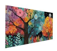 5D Diamond Painting Adulte Arbre Peinture Diamant Abstrait Diamond Painting Enfant Débutants DIY Broderie Diamant Kit Complet Peinture Numero 90 x 180 CM pour Tableau Decoration Murale, Cadeau JXL7998