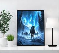 5D Diamond Painting Adulte Aurore, Peinture Diamant Cheval Broderie Diamant Canevas Kit Complet Adulte, DIY Ronde Diamond Painting Pour La Décoration Murale à La Maison, Cadeau Femme 100x135cm N36-62