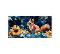 5D Diamond Painting Adulte Écureuil, Peinture Diamant Abstrait Diamond Painting Enfant 200 x 100CM, Crystal Artisanat Dessin, DIY Broderie Diamant Kit Complet pour Decoration Murale Cadeau DZSH-4716