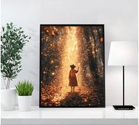 5D Diamond Painting Adulte Femme, Peinture Diamant Dreamy Broderie Diamant Canevas Kit Complet Adulte, DIY Ronde Diamond Painting Pour La Décoration Murale à La Maison, Cadeau Femme 50x70cm U19-1Y