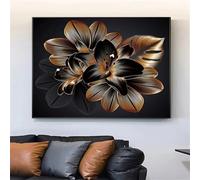 5D Diamond Painting Adulte Feuilles d'or,Bricolage Round Broderie diamant painting Kit Complet,Peinture Diamant Adulte,diamond art Strass Point de Croix Painting pour Décoration Intérieur 95x115cm