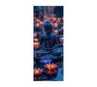 5D Diamond Painting Adulte Fleur, Peinture Numéro avec Diamants Zen, avec Complet Diamond Painting Accessoires, Loisirs Créatifs Adultes pour Tableau Decoration Murale Cadeau Femme 180 x 70CM ZSDH1135